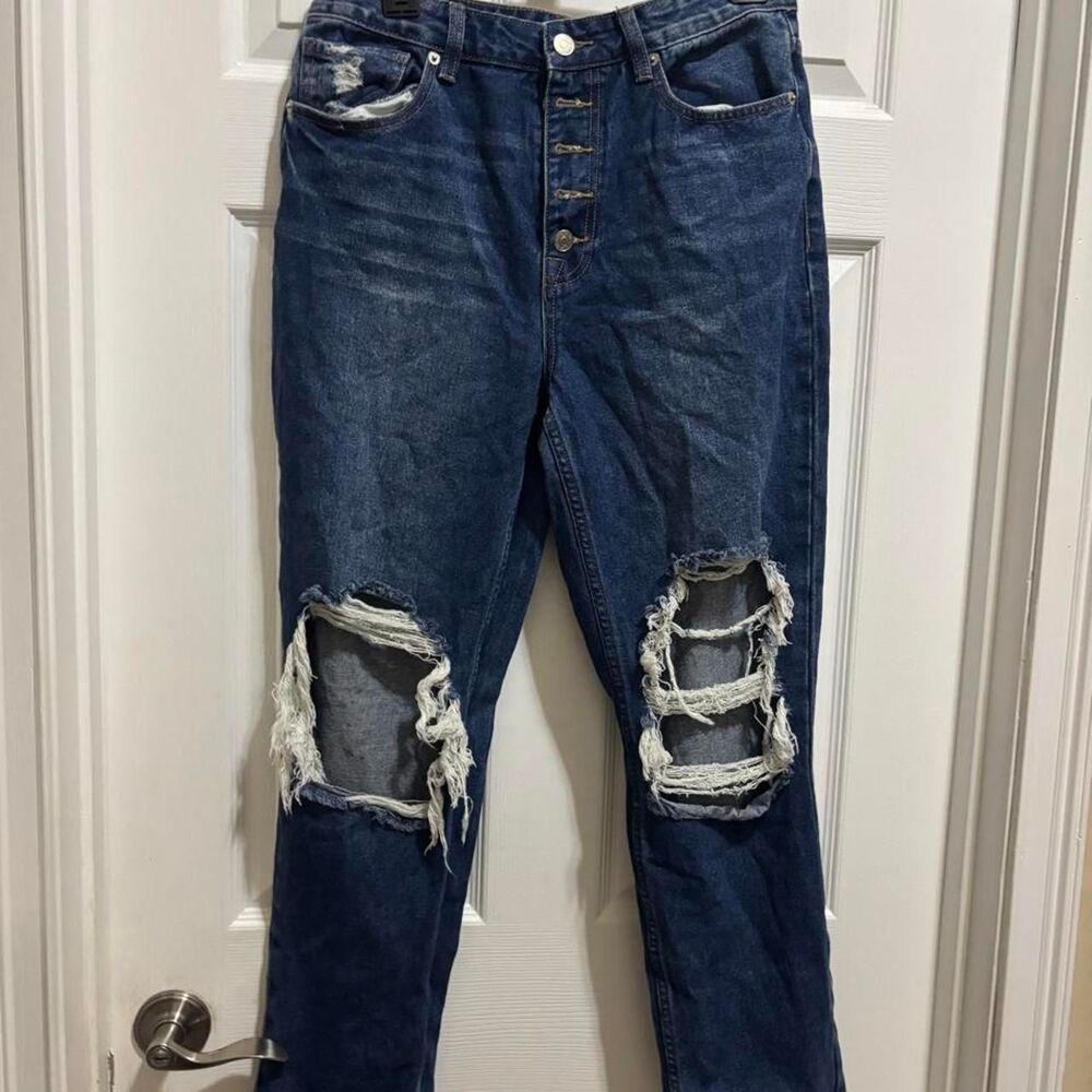 Forever-21 Women's Blue and Navy Jeans